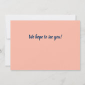 Woman Golf Player Swinging Fifties 50th Birthday 招待状 (裏面)