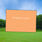 Woman Golf Player Swinging Fifties 50th Birthday 招待状