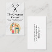 Woman Grooming Dog | Pets 名刺 (正面/裏面)