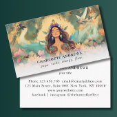 Woman Illustration Energy Healer Reiki Spirituel  名刺