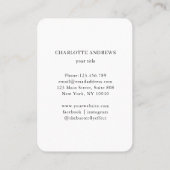 Woman Illustration Energy Heiler Reiki Spirituell 名刺 (裏面)