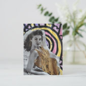 Woman in 1939 on the beach gold swimsuit ポストカード (スタンド正面)