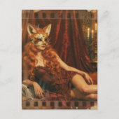 Woman in a Fox Mask ポストカード (正面)