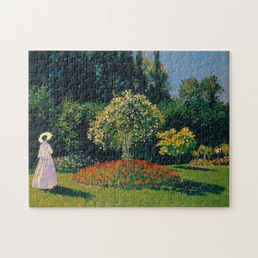 Woman in a Garden, Monet ジグソーパズル (横)