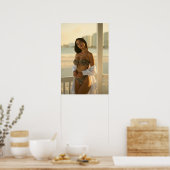 Woman In A Leopard Print Bikini ポスター (キッチン)