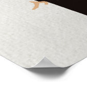 Woman in Black Glam Fashion Art ポスター (角)