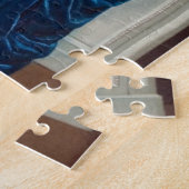 Woman in Blue読は本 ジグソーパズル (側面)