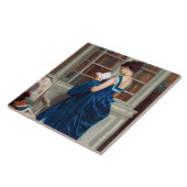 Woman in Blue読は本 タイル (側面)