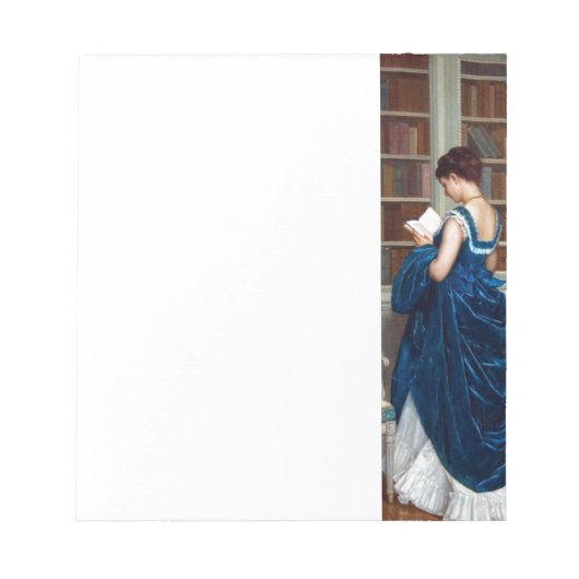 Woman in Blue読は本 ノートパッド (正面)