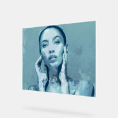 "Woman in Blue" アクリルサイン (傾斜)