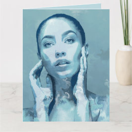 "Woman in Blue" カード