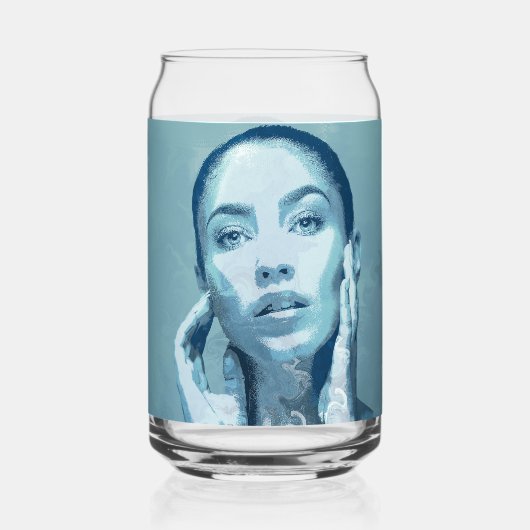 "Woman in Blue" ガラス缶 (裏面)