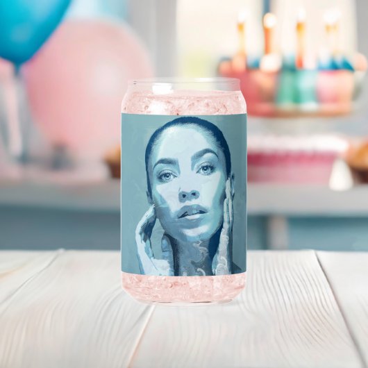 "Woman in Blue" ガラス缶 (インサイチュ (ベビーシャワー))