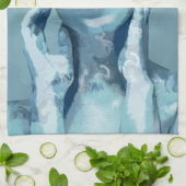 "Woman in Blue" キッチンタオル (折り畳み)