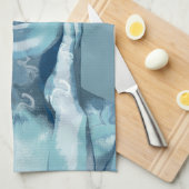 "Woman in Blue" キッチンタオル (四つ折り)