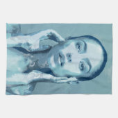 "Woman in Blue" キッチンタオル (横)