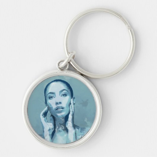 "Woman in Blue" キーホルダー (正面)