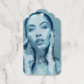 "Woman in Blue" ギフトタグ (裏面)