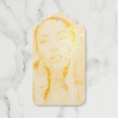 "Woman in Blue" ギフトタグ (正面)