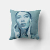 "Woman in Blue"  クッション (裏面)