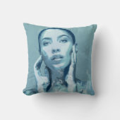 "Woman in Blue"  クッション (正面)