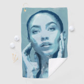 "Woman in Blue" ゴルフタオル (インサイチュ)