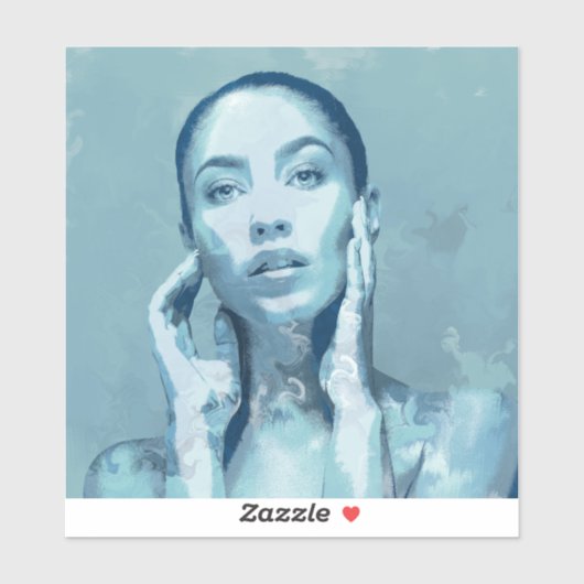 "Woman in Blue" シール (シート)