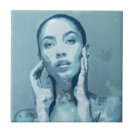 "Woman in Blue" タイル