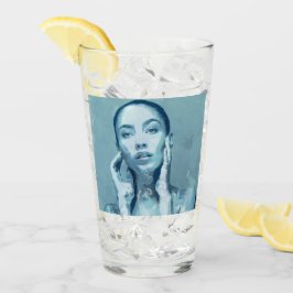 "Woman in Blue" タンブラーグラス