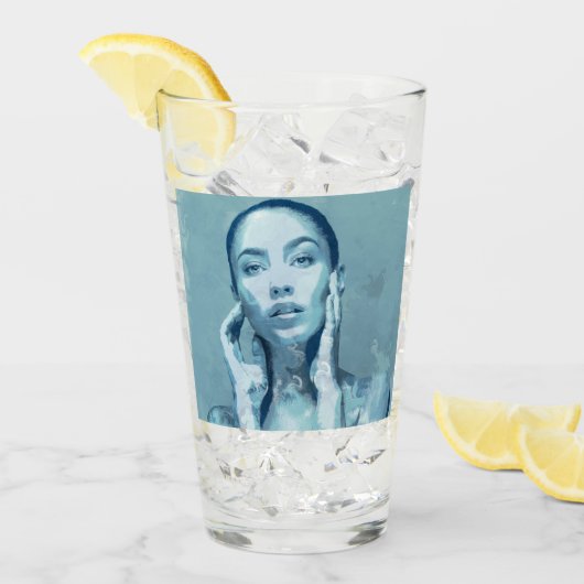 "Woman in Blue" タンブラーグラス (アイス正面)