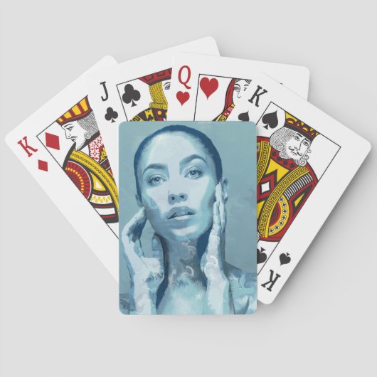 "Woman in Blue" トランプ (裏面)