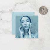 "Woman in Blue" ノートカード (正面/裏面インサイチュ)