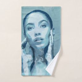 "Woman in Blue"  ハンドタオル