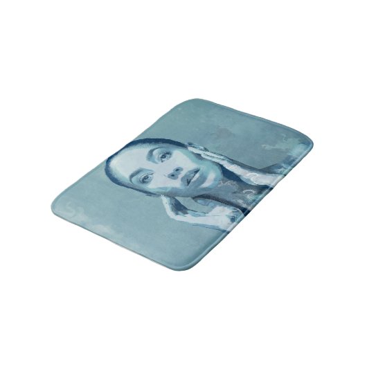 "Woman in Blue" バスマット (アングル)