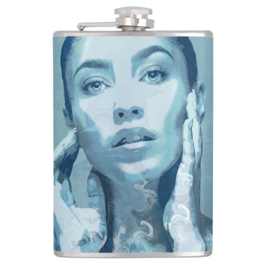"Woman in Blue" フラスク (正面)