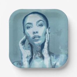 "Woman in Blue" ペーパープレート