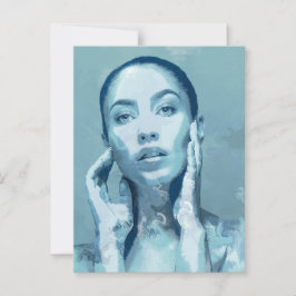 "Woman in Blue" ポストカード