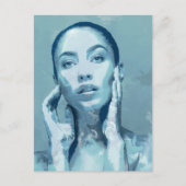 "Woman in Blue" ポストカード (正面)