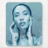 "Woman in Blue" マウスパッド (正面)