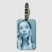 "Woman in Blue" ラゲッジタグ (正面縦)