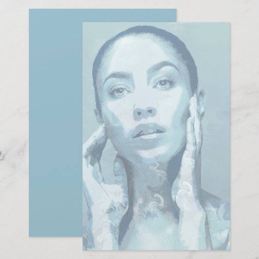 "Woman in Blue"  便箋 (正面/裏面)