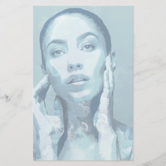 "Woman in Blue"  便箋 (正面)