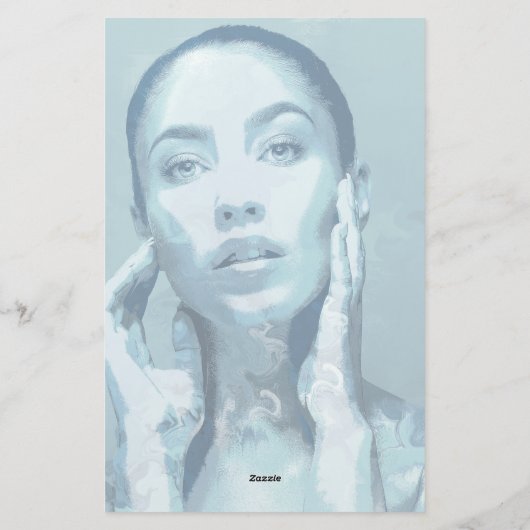 "Woman in Blue"  便箋 (裏面)