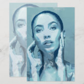 "Woman in Blue"  便箋 (正面/裏面)