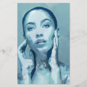 "Woman in Blue"  便箋 (正面)