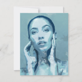 "Woman in Blue" 出欠カード