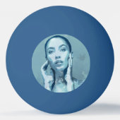 "Woman in Blue" 卓球ボール (裏面)