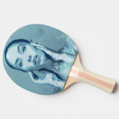 "Woman in Blue" 卓球ラケット (横)