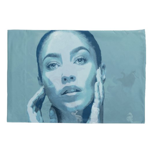 "Woman in Blue"  枕カバー (裏面)