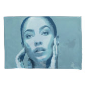 "Woman in Blue"  枕カバー (正面)